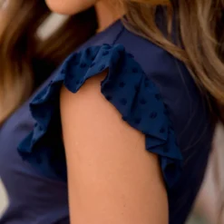 Swiss Dot Flutter Trim Tank -Women's Clothing Store BB 1534 19c70dc4 38cf 46a5 a6e9 328670424d31 501176