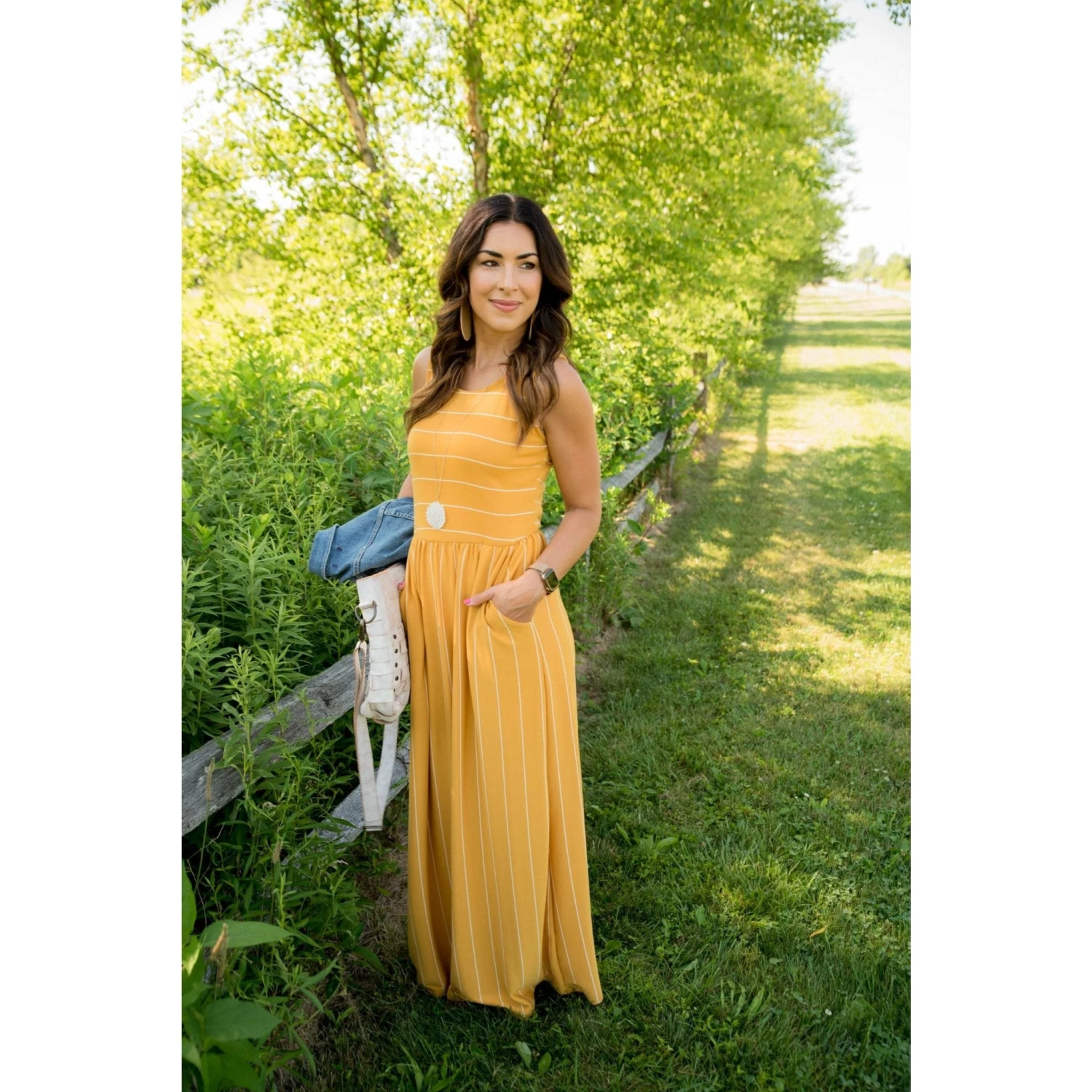 Striped Sleeveless Maxi 2 Striped Sleeveless Maxi - Image 2