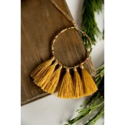 Beaded Fringe Necklace -Women's Clothing Store BB 1550 969de100 47ca 4093 9ef7 03a1162e8b48