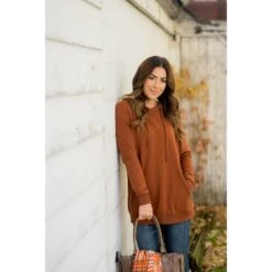 Betsey's Leather Accented Hoodie -Women's Clothing Store BB 1552 5d9d9b59 96b6 485c 83d2 5b3733e4c7e6