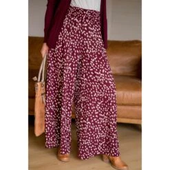 Wide Leg Leopard Pants 39 Wide Leg Leopard Pants -Women's Clothing Store BB 1554