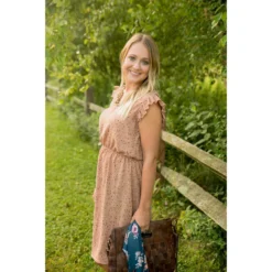 Speckled V-Neck Dress -Women's Clothing Store BB 1557 e899f22f 6256 4d7e b39e fe13d7a28a47