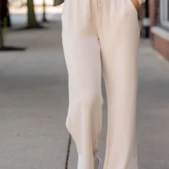 Side Slit Flare Drawstring Pants 21 Side Slit Flare Drawstring Pants -Women's Clothing Store BB 1558 ccab07a4 fc36 484e 9695 00713494b53f 902916