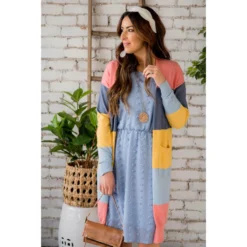 So Soft Color Blocked Tunic Cardigan -Women's Clothing Store BB 1572 8d6e1cb8 d867 4965 8c33 49b7402b783e
