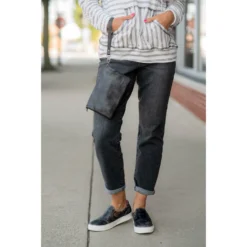 Double Mixed Striped Hoodie -Women's Clothing Store BB 1584