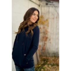 Betsey's Leather Accented Hoodie -Women's Clothing Store BB 1585 e64e1338 a55a 45cb ab9b cb0383c90f2d