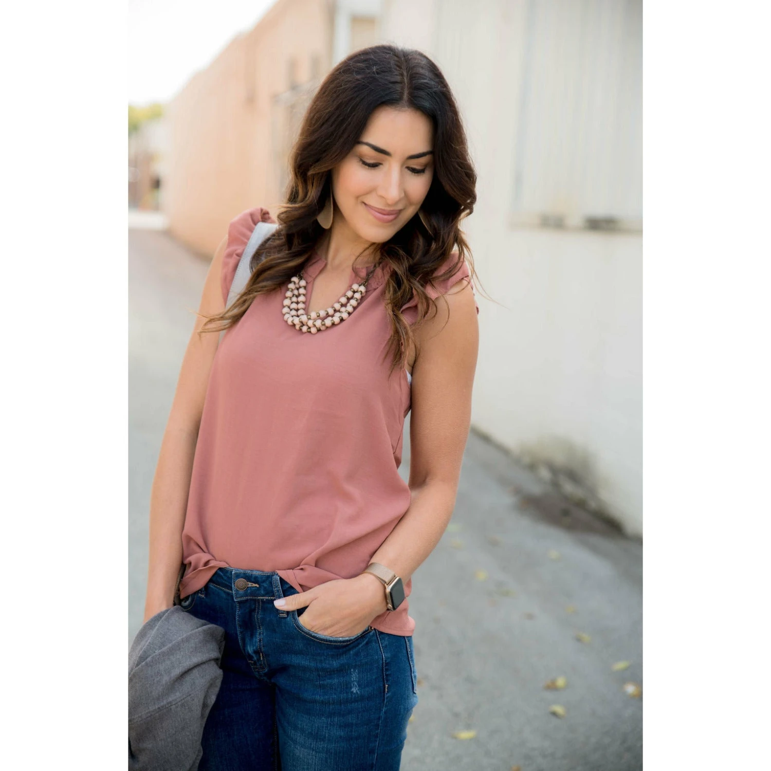 V-Neck Ruffle Tank 18 V-Neck Ruffle Tank - Image 18