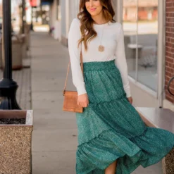 Spotted Tiered Maxi Skirt 21 Spotted Tiered Maxi Skirt -Women's Clothing Store BB 1589 86e54212 aca5 41c3 9d61 52cbba22751a 567345