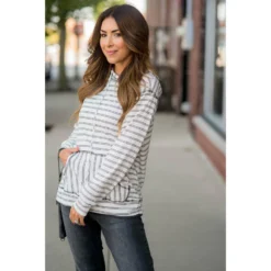 Double Mixed Striped Hoodie -Women's Clothing Store BB 1597 539b493a 726b 497f b737 fa58e5754a94