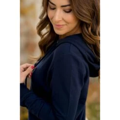 Betsey's Leather Accented Hoodie -Women's Clothing Store BB 1601 e1094596 dbf4 4783 893c fb2b461743ee