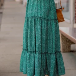 Spotted Tiered Maxi Skirt 24 Spotted Tiered Maxi Skirt -Women's Clothing Store BB 1603 817115