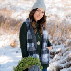 Buffalo Plaid Sherpa Vest 32 Buffalo Plaid Sherpa Vest -Women's Clothing Store BB 1606 3c0d9899 82b8 47cd 9985 ff3c5270fde9 503968