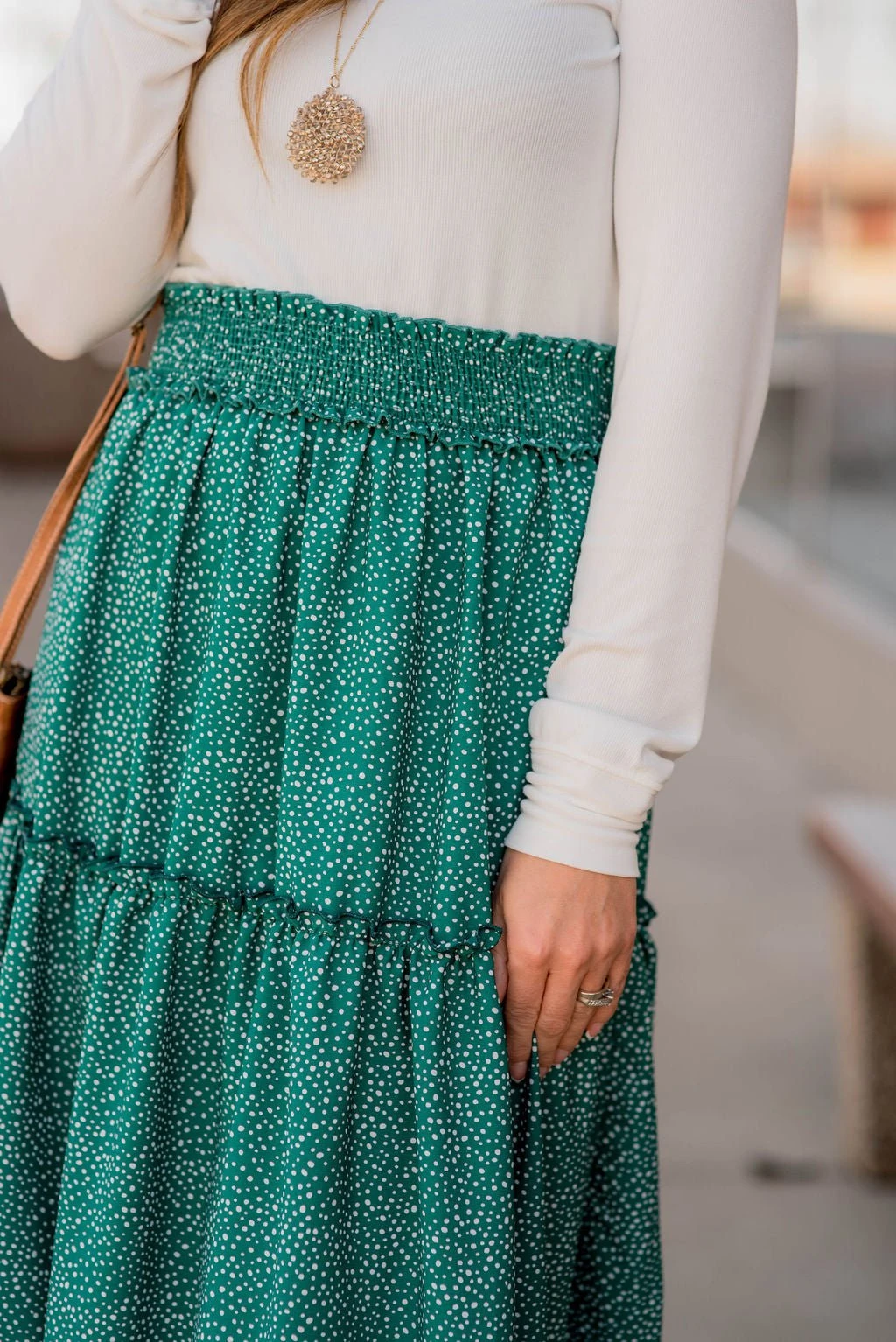 Spotted Tiered Maxi Skirt 13 Spotted Tiered Maxi Skirt - Image 13