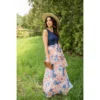 Watercolor Floral Bottom Maxi