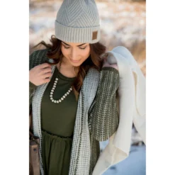 Mixed Knit Cardigan -Women's Clothing Store BB 1633 5e996142 6921 4f07 984c 2f51271d16fb