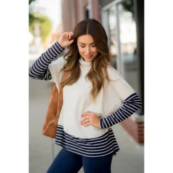 Cowl Neck Accent Tunic Sweatshirt -Women's Clothing Store BB 1651 ce435784 2460 4f5c a744 07a4e1fd2a58