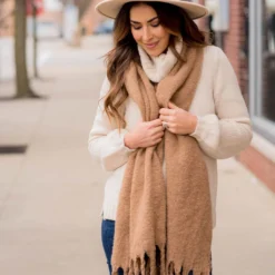 Cute & Cozy Twisted Fringe Scarf -Women's Clothing Store BB 1660 26803c8e 75b1 47e8 a5b5 485b7ec97526 484571