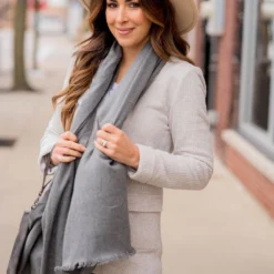 Basic Frayed Edge Scarf