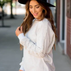 Cinch Sleeve Sweatshirt -Women's Clothing Store BB 1681 d7f8c657 4eab 447d a4f2 854aed1bc678 606872