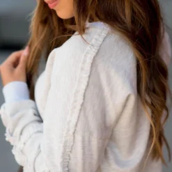 Cinch Sleeve Sweatshirt -Women's Clothing Store BB 1688 effae55b 94b5 4986 b2d8 11d687b91337 678373