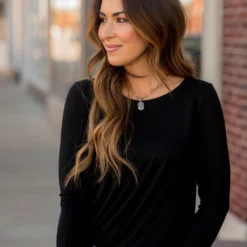 Betsey's Long Sleeve Basic Tee 22 Betsey's Long Sleeve Basic Tee -Women's Clothing Store BB 1698 80a40783 6cfa 4f64 a1b3 0ddce04fe4f3