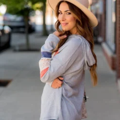 Color Blocked Lace Accent Hoodie -Women's Clothing Store BB 1706 e76c607d 0e76 4ea1 ba49 66084d7ae238 620571