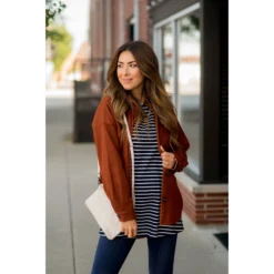 Long Sleeve Striped Tunic Tee -Women's Clothing Store BB 1709 6cb6c534 60a9 4970 87f2 1ad65b27a35c