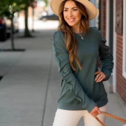 Wavy Seamed Sweatshirt 23 Wavy Seamed Sweatshirt -Women's Clothing Store BB 1720 172357a3 bdba 45bb 88c5 35d58f213d90 171181