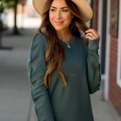 Wavy Seamed Sweatshirt 24 Wavy Seamed Sweatshirt -Women's Clothing Store BB 1734 251179