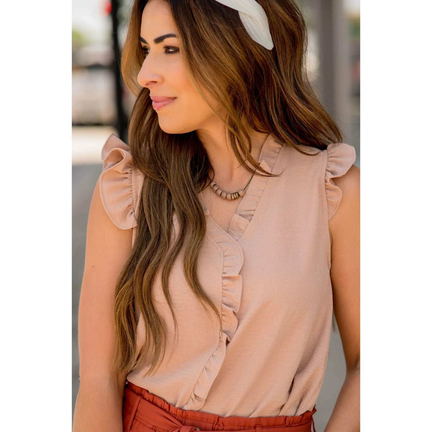 All Over Ruffles V-Neck Tank 10 All Over Ruffles V-Neck Tank - Image 10