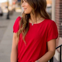 Capped Two Scallop Sleeve Tee 23 Capped Two Scallop Sleeve Tee -Women's Clothing Store BB 1742 6dbcaef2 b854 4015 8328 2c8e442d8cd0 394207