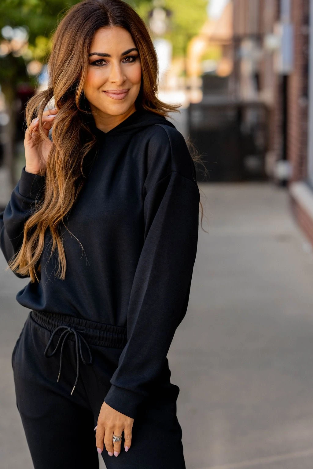 Cropped Hooded Sweatshirt 1 Cropped Hooded Sweatshirt