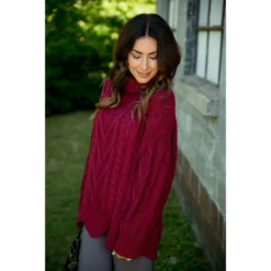 Turtle Neck Scalloped Bottom Sweater -Women's Clothing Store BB 1756 9ac5f20e 99b0 48a2 a470 8f1128e8abcb