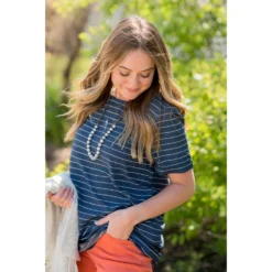 Textured Striped Blouse 12 Textured Striped Blouse -Women's Clothing Store BB 1760 8bb11f18 c53b 4d50 84d7 890cac1a0cff