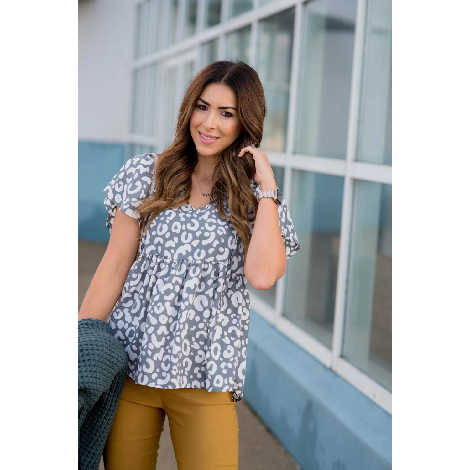 Large Leopard Print Blouse 7 Large Leopard Print Blouse - Image 7