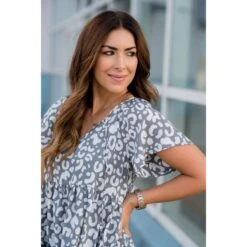 Large Leopard Print Blouse 27 Large Leopard Print Blouse -Women's Clothing Store BB 1776