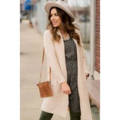 Ribbed Texture Cardigan -Women's Clothing Store BB 1790 d9b17266 4e09 4f38 9c8e a817f26c369b