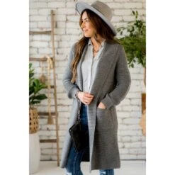 Ribbed Texture Cardigan -Women's Clothing Store BB 1804 2cf5953f f287 44fc b1bf 2919f53ef109