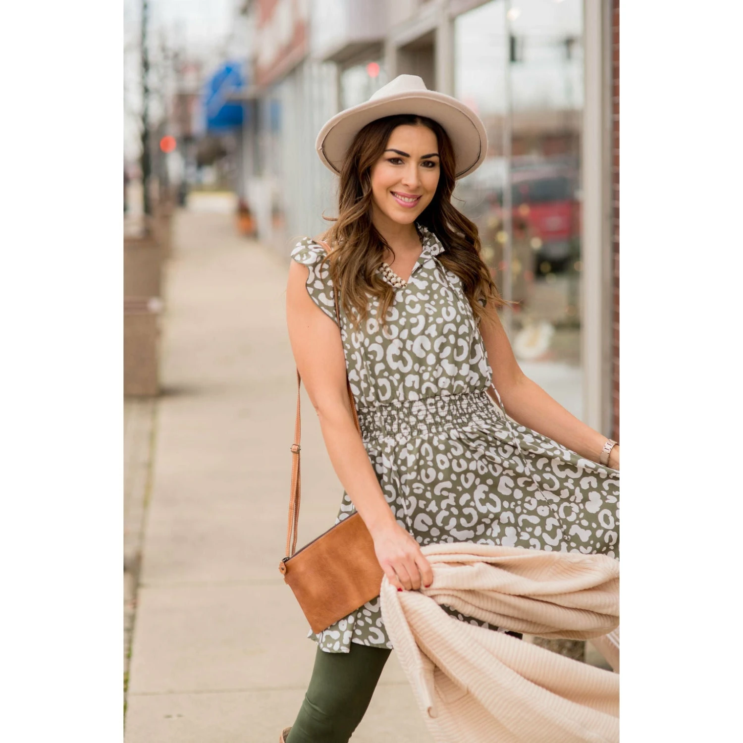 Leopard Drawstring Dress 4 Leopard Drawstring Dress - Image 4