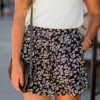 Floral Fun Tie Waist Shorts