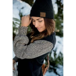 Cheetah Puffy Sleeve Solid Sweater