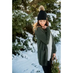 Ribbed Sleeve Cardigan -Women's Clothing Store BB 1849 1 bcde197a 9280 4039 bd46 44638527b494