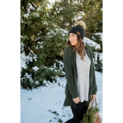 Ribbed Sleeve Cardigan -Women's Clothing Store BB 1851 b6c39ca9 6891 4928 b04f 08e91efe7fae