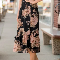 Full Bloom Ruffle Bottom Midi Skirt -Women's Clothing Store BB 1852 247552