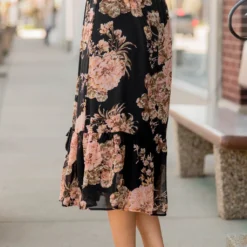 Full Bloom Ruffle Bottom Midi Skirt -Women's Clothing Store BB 1854 329284