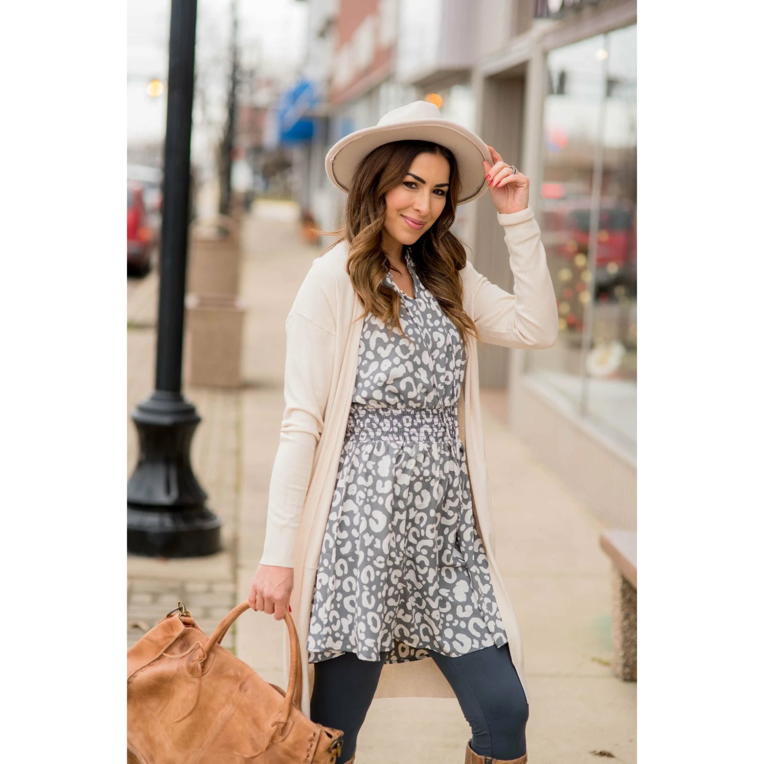 Leopard Drawstring Dress 9 Leopard Drawstring Dress - Image 9