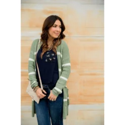 Striped Rugby Cardigan -Women's Clothing Store BB 1874 cc2729bb 4351 4b53 bd96 0667c46d0937