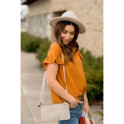 Short Sleeve Flutter Blouse -Women's Clothing Store BB 1879 1777ac5c 98a1 4a38 81de 7030a3a14d5e