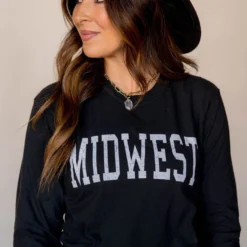 Midwest Long Sleeve Graphic Tee 22 Midwest Long Sleeve Graphic Tee -Women's Clothing Store BB 1883 61dd577c 5e12 41cd 98db 2ec24a9e1db4 348264
