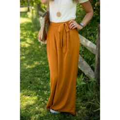 Wide Leg Tie Pants -Women's Clothing Store BB 1884 scaled 476708